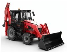 Multiple tower cranes working on a large construction site with blue sky backdrop.